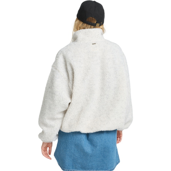 2025 Billabong Frauen Run The Road Pullover Sweatshirt EBJPF00113 - Whitecap